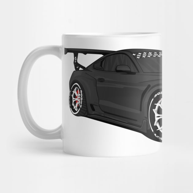 MUSTANG WIDEBODY BLACK by VENZ0LIC